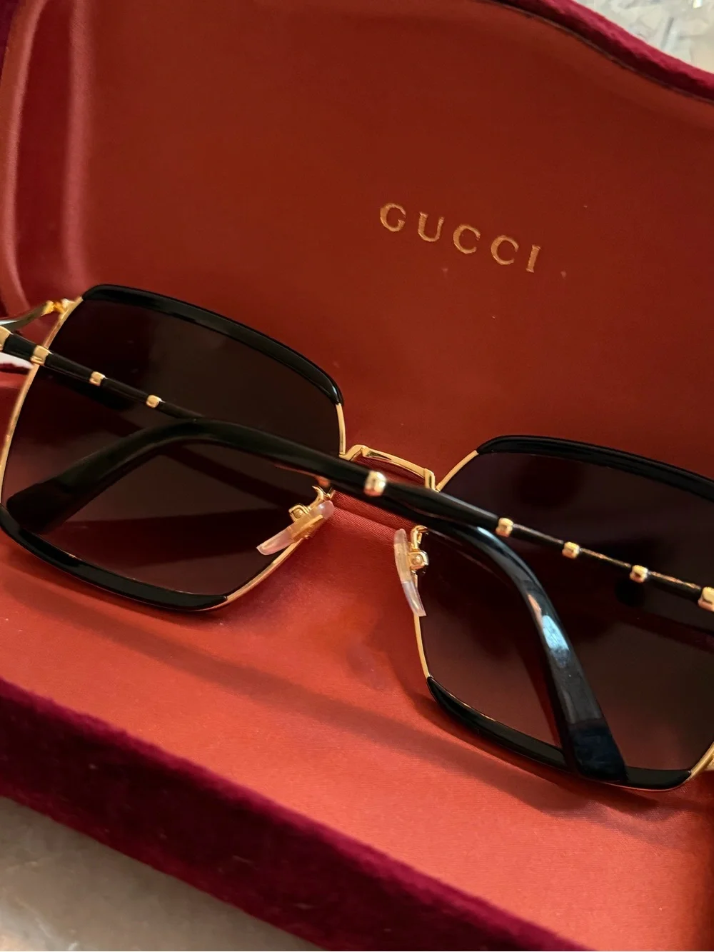 Gucci GG0593SK Oversized Square Sunglasses with Case